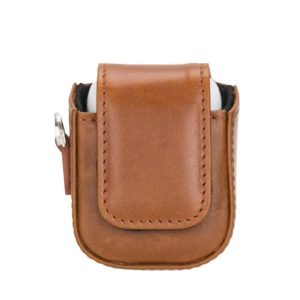 Aurora Luxury Leather AirPods Case with Attached Wrist Strap